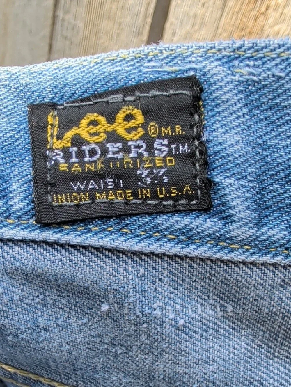 Vintage Lee Riders Relaxed Light Blue Men’s Jeans Denim Button Fly